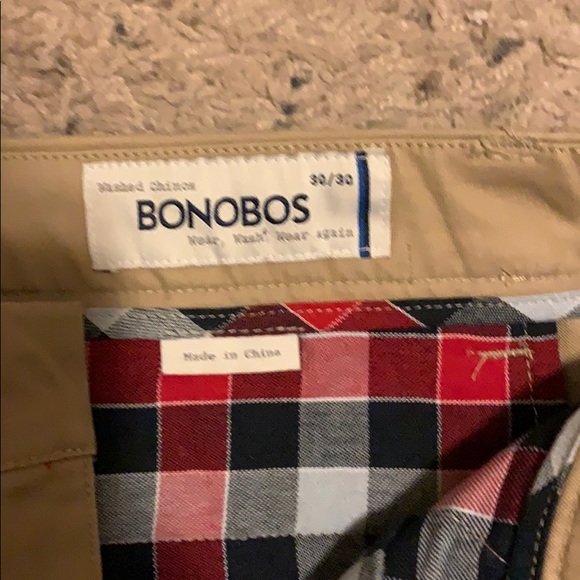 NWOT Bonobos Straight Fit Washed Chinos 30x30 - Picture 3 of 5